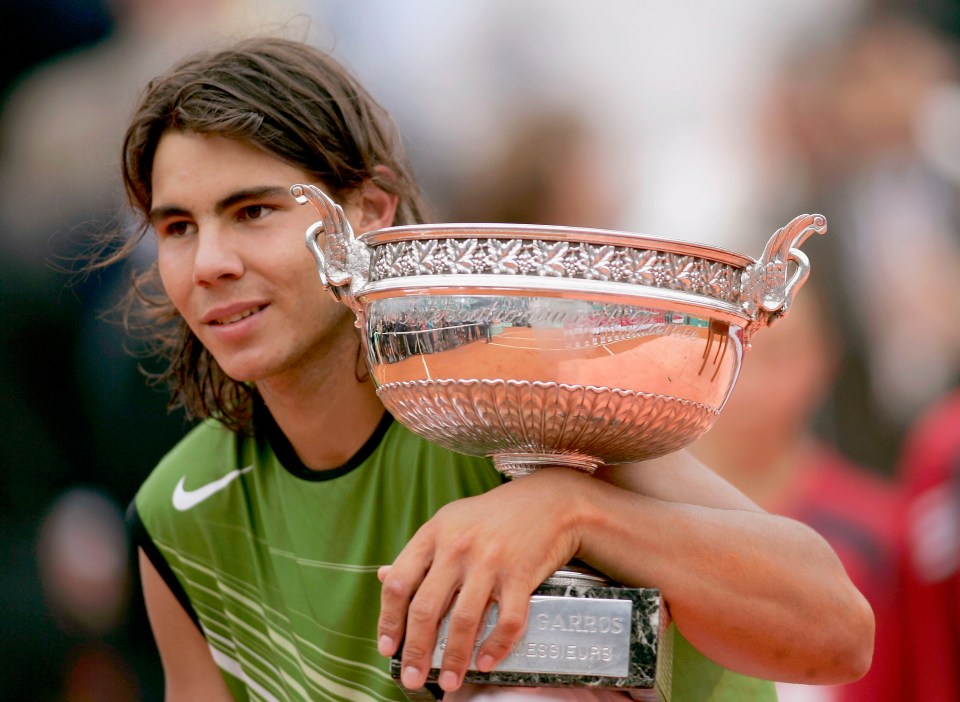 Nadal won his first Grand Slam way back at the French Open in 2005