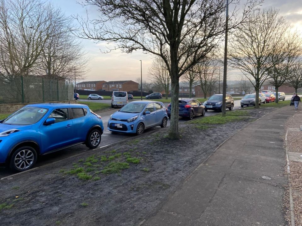 Idiot drivers have been pulling up outside the gates of the school in Ilkestone, Derby, at peak times