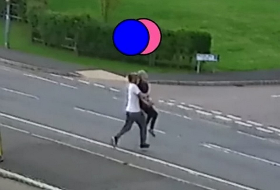 Bowskill, 20, was filmed grabbing Angel 'like a rag doll', carrying her across a busy street