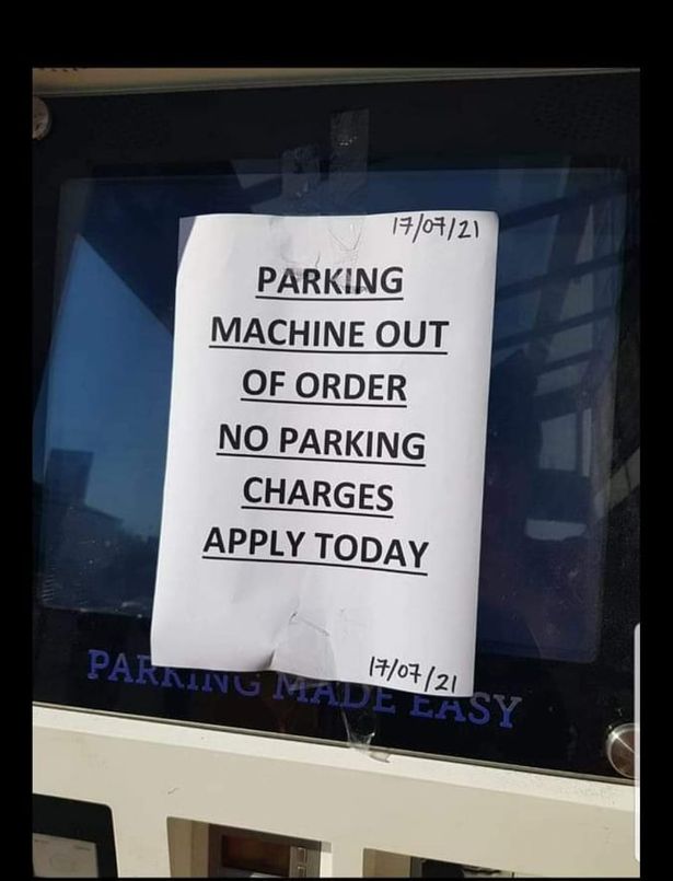 Craig snapped a photo of the ‘out of order’ machine outside B&M at Cavendish Retail Park in Keighley, West Yorkshire