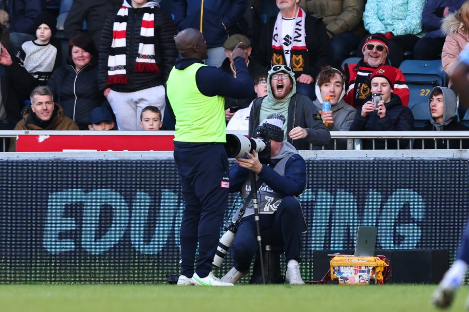 One abusive supporter was reportedly booted out of Adams Park