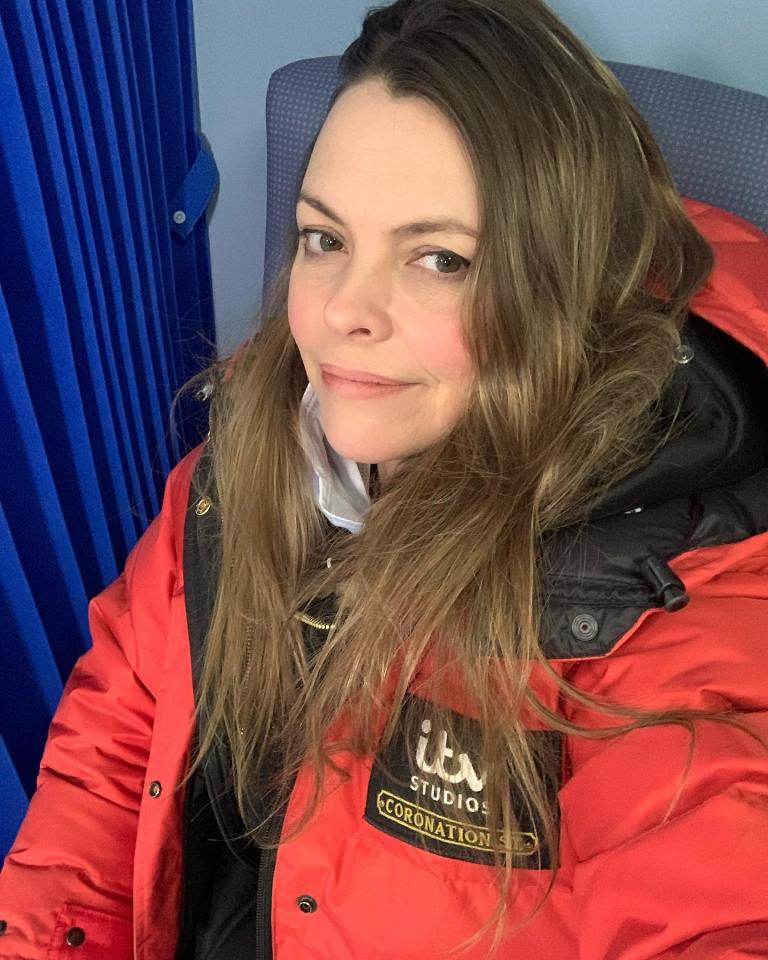 Kate Ford was in severe pain when she took this photo on set