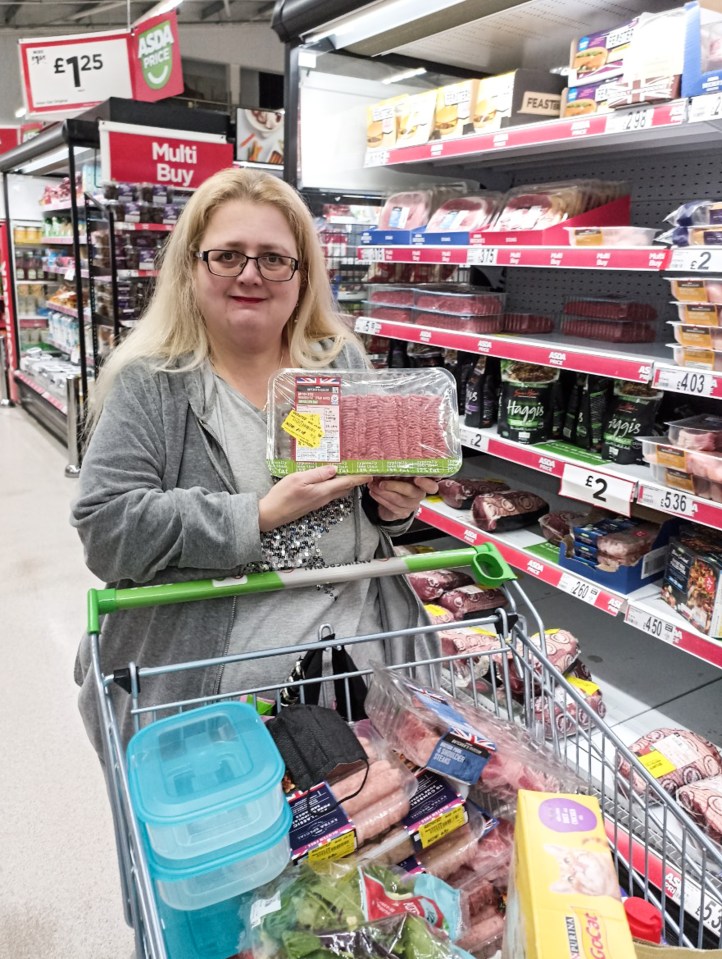 Sharon Adams spends just £163 on food shopping thanks to her money-saving tips