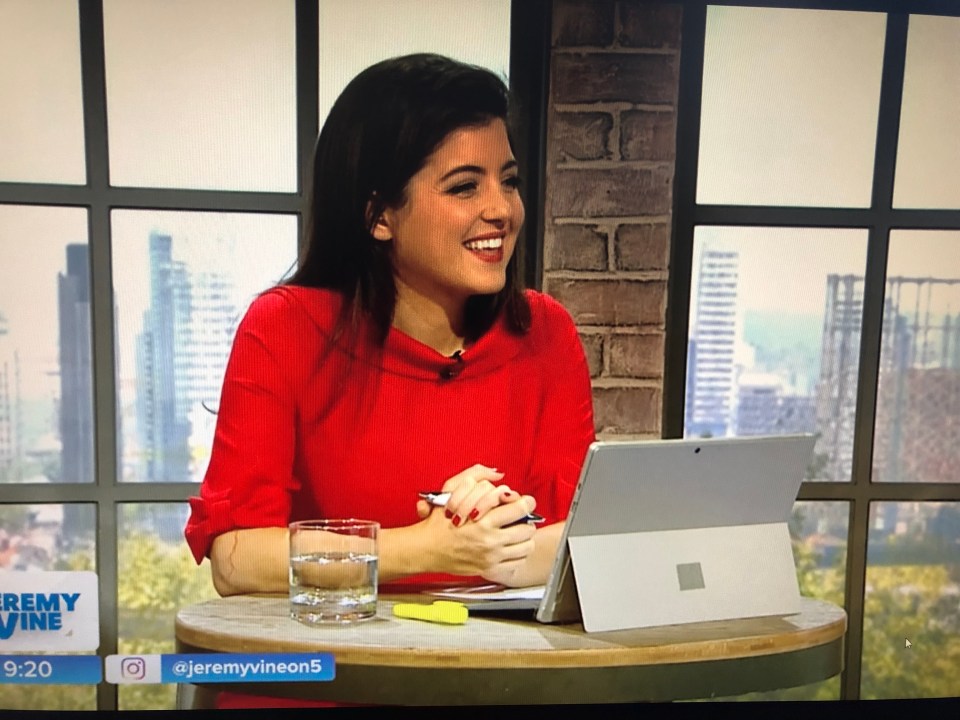 Storm Huntley revealed her happy news on The Jeremy Vine show this morning