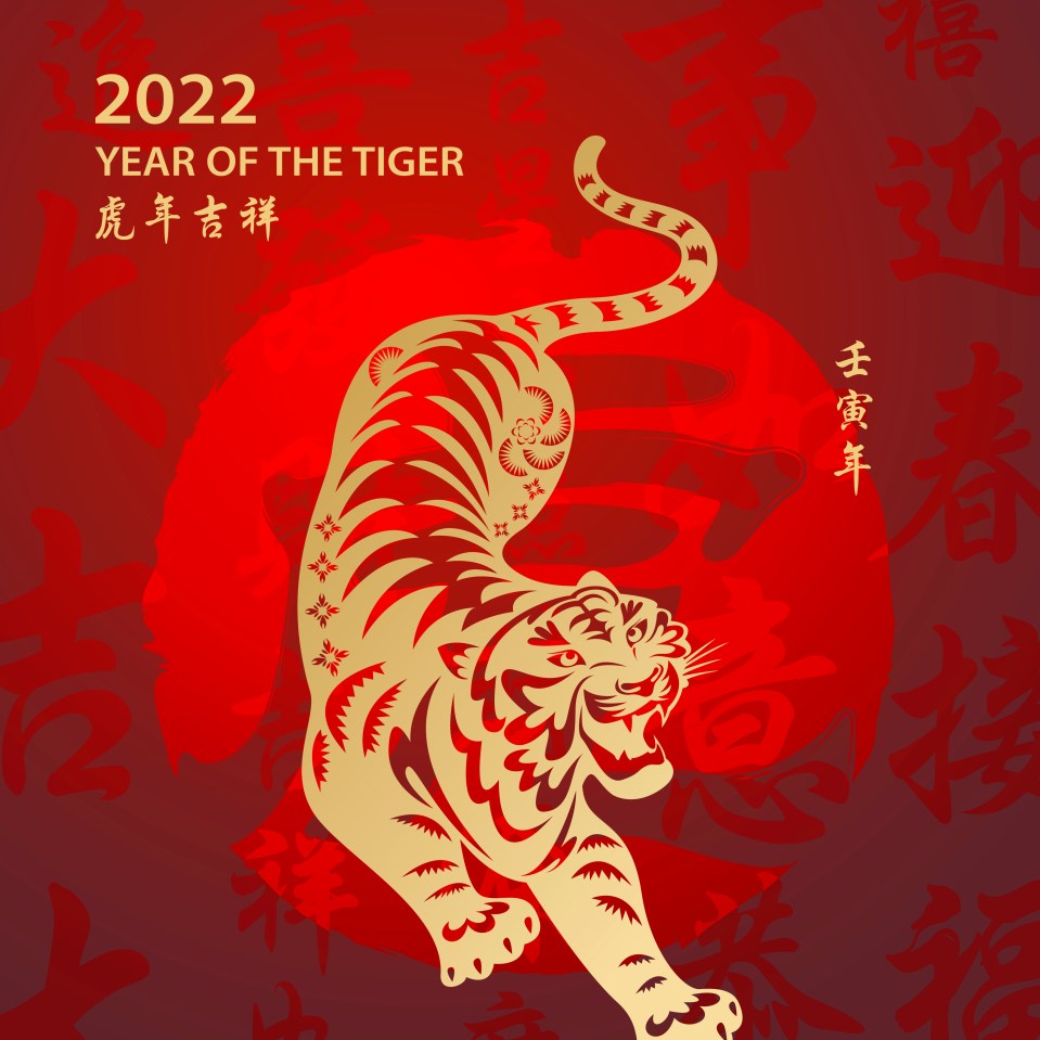 Today marks Chinese New Year – and 2022 is the Year of the Water Tiger, a ‘very energetic’ zodiac animal that guarantees change