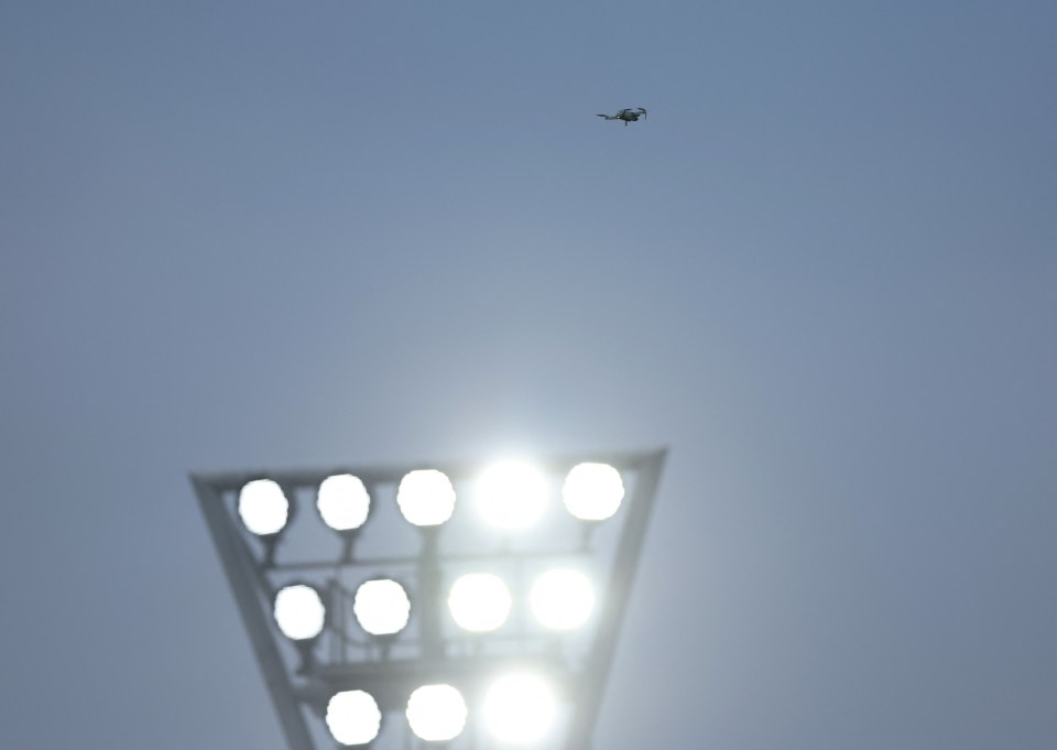 Premier League rules state play must stop if a drone is spotted