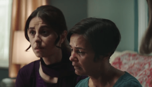 Zahra Ahmadi, left, is starring in ITV's The Bay