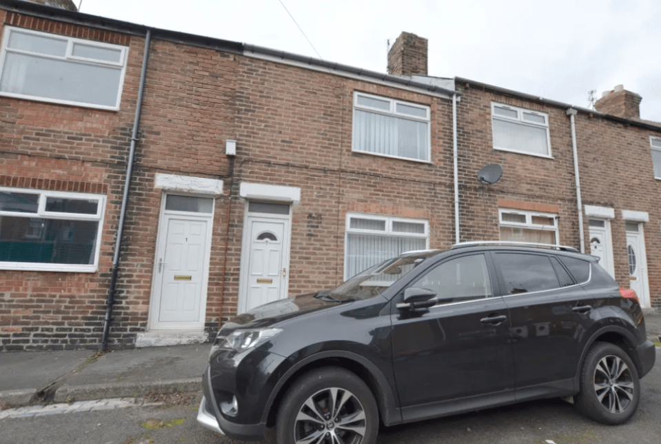 There's even a yard at the back of this three bed house in Durham