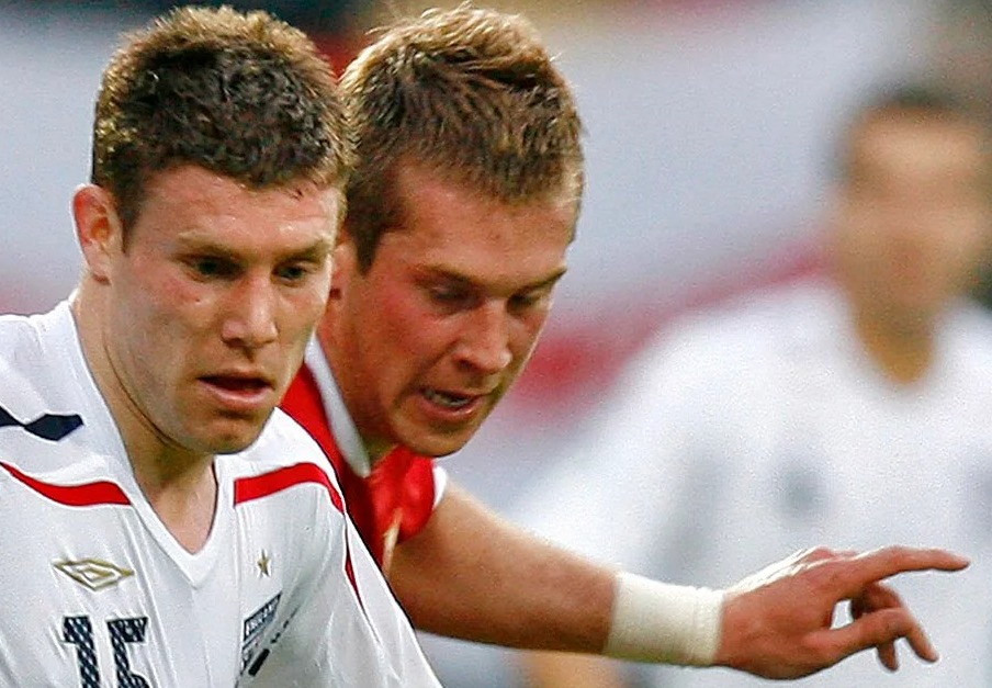 Slobodan Rajkovic (right, playing against James Milner) never made an appearance for Chelsea