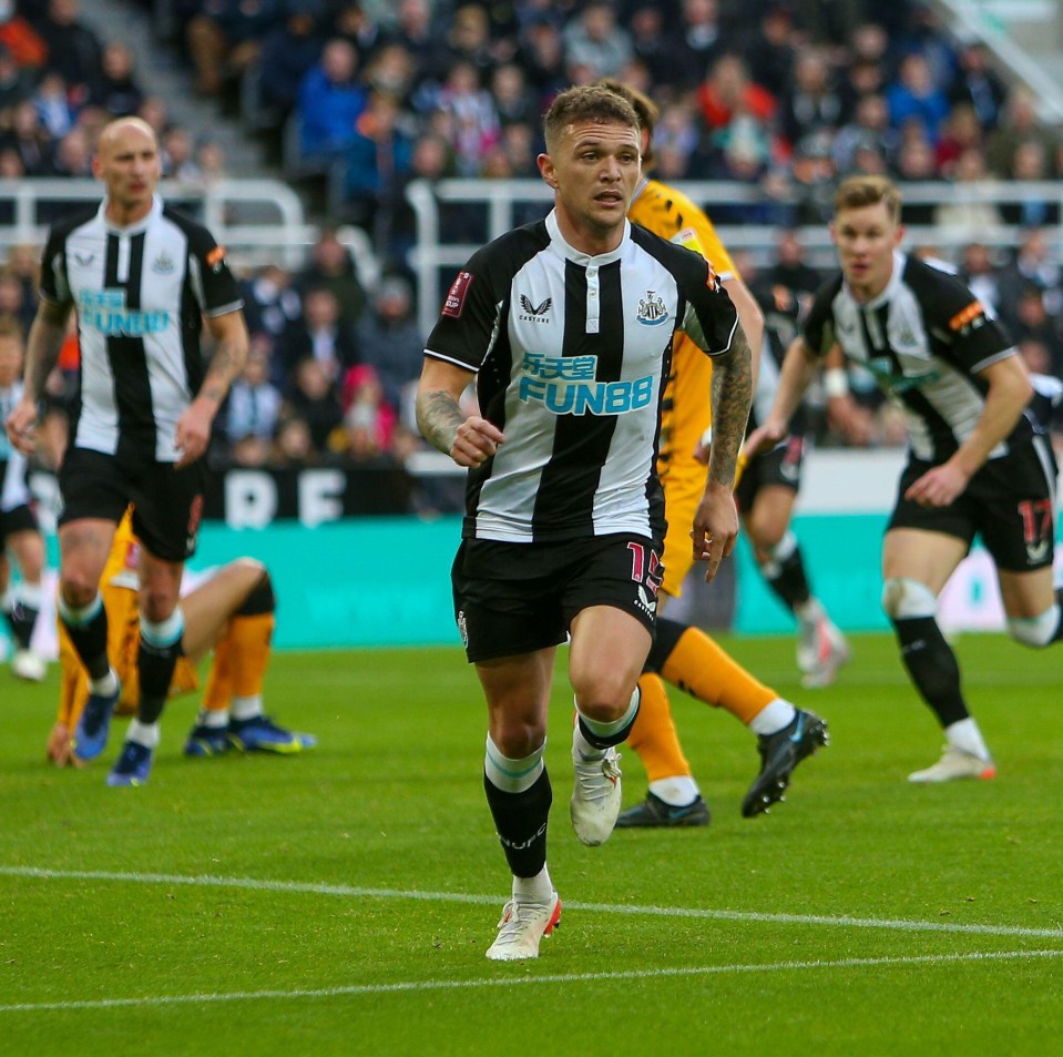 January arrival Kieran Trippier made his debut for Newcastle