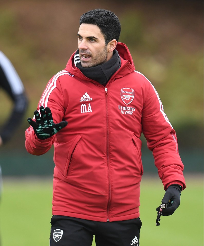 Arsenal boss Arteta is under increasing pressure after a nightmare run of form