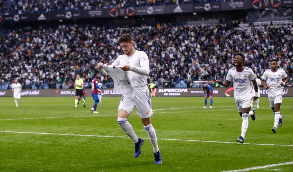 Federico Valverde struck the winner for Real Madrid