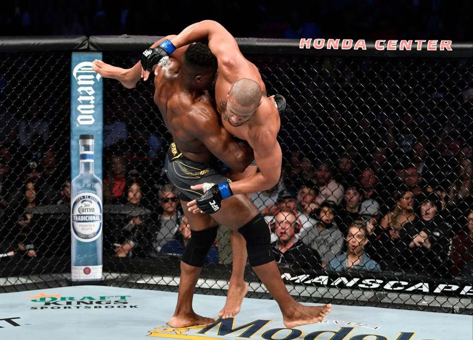 But Ngannou's wrestling proved to be the key factor in his first title defence