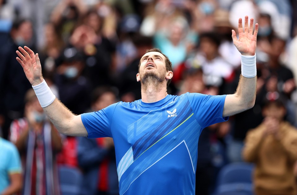 The Brit let out the emotion at the end of his four-hour contest on John Cain Arena