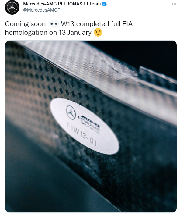 Mercedes took to Twitter with the cheeky response over the reports