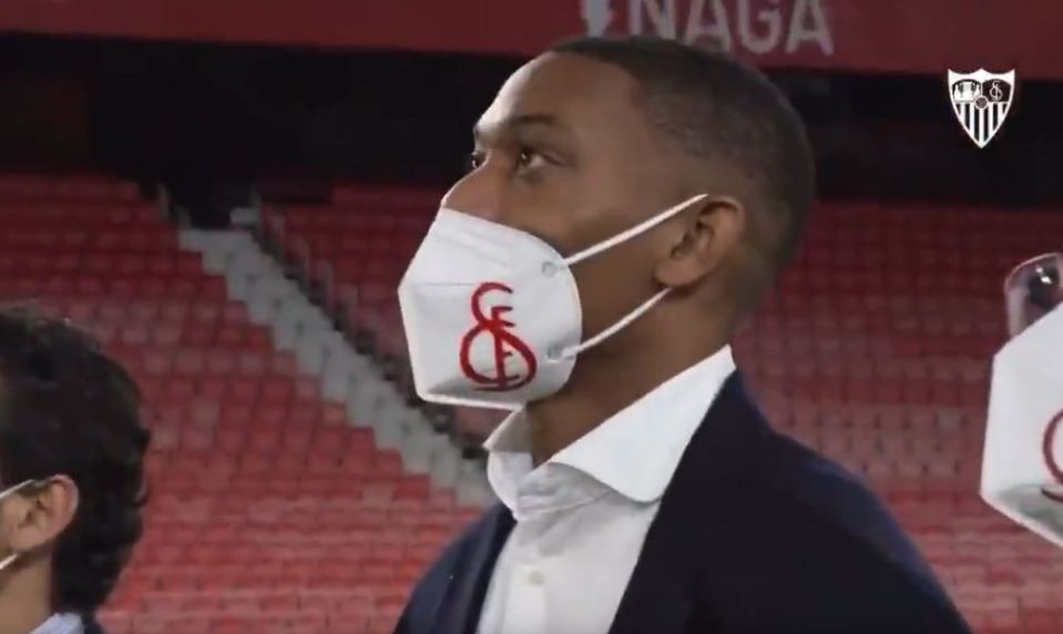 Martial got emotional as he watched the message from his idol