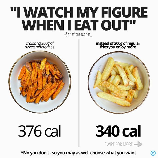 Go for the regular fries you enjoy more – they’ve got less calories too