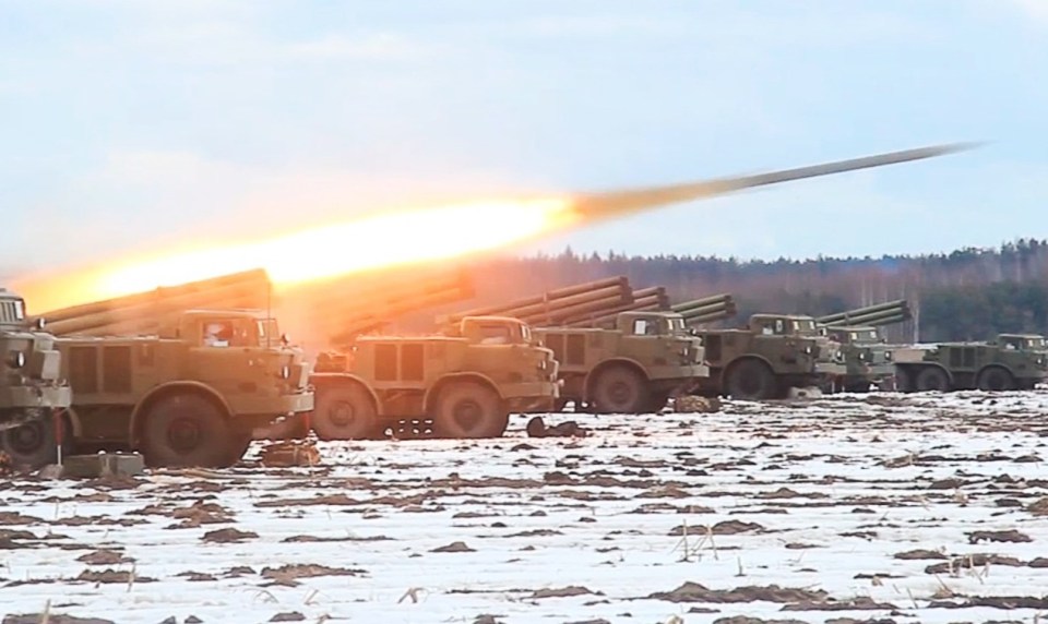 Kremlin forces firing missiles ahead of a possible invasion