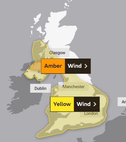 A new amber warning has been issued for Northern Ireland