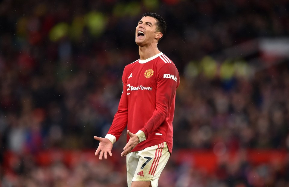 Ronaldo cut a frustrated figure yet again at Old Trafford