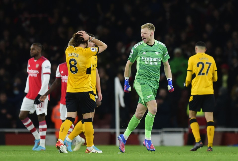 Gunners goalkeeper Ramsdale appeared to target Neves following comments the Portugal international made about the club