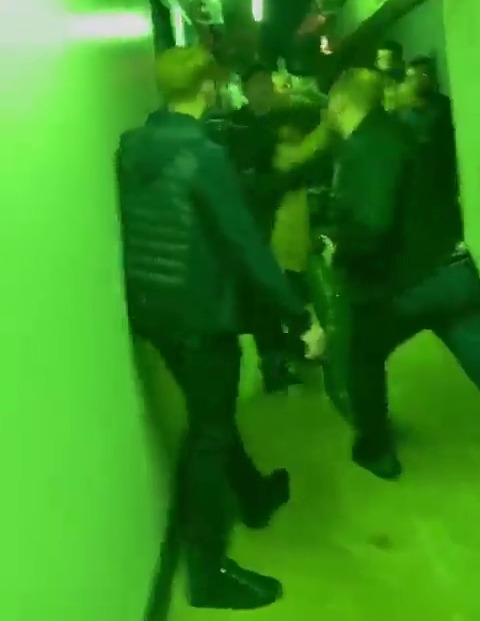 Video of the brawl was posted on Twitter