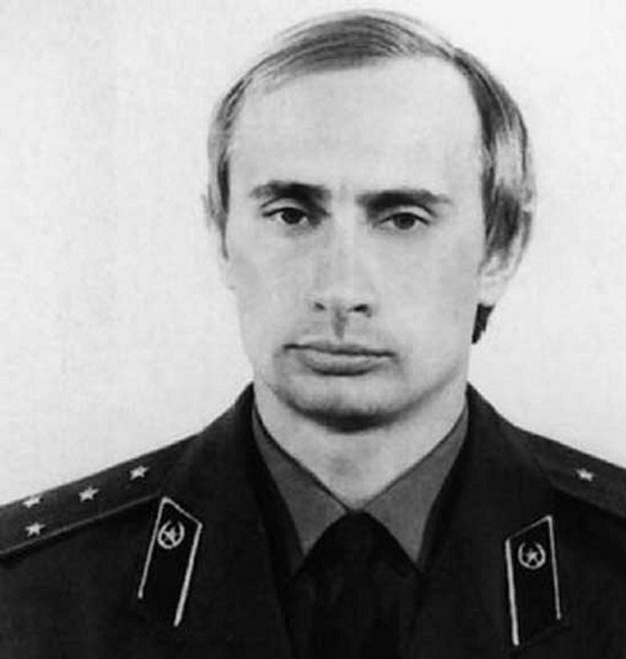 Young Vladimir Putin had much heavier eyelids and fuller lips