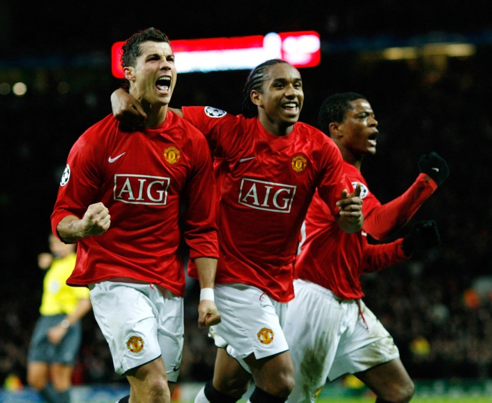 Anderson enjoyed success in Europe alongside Cristiano Ronaldo