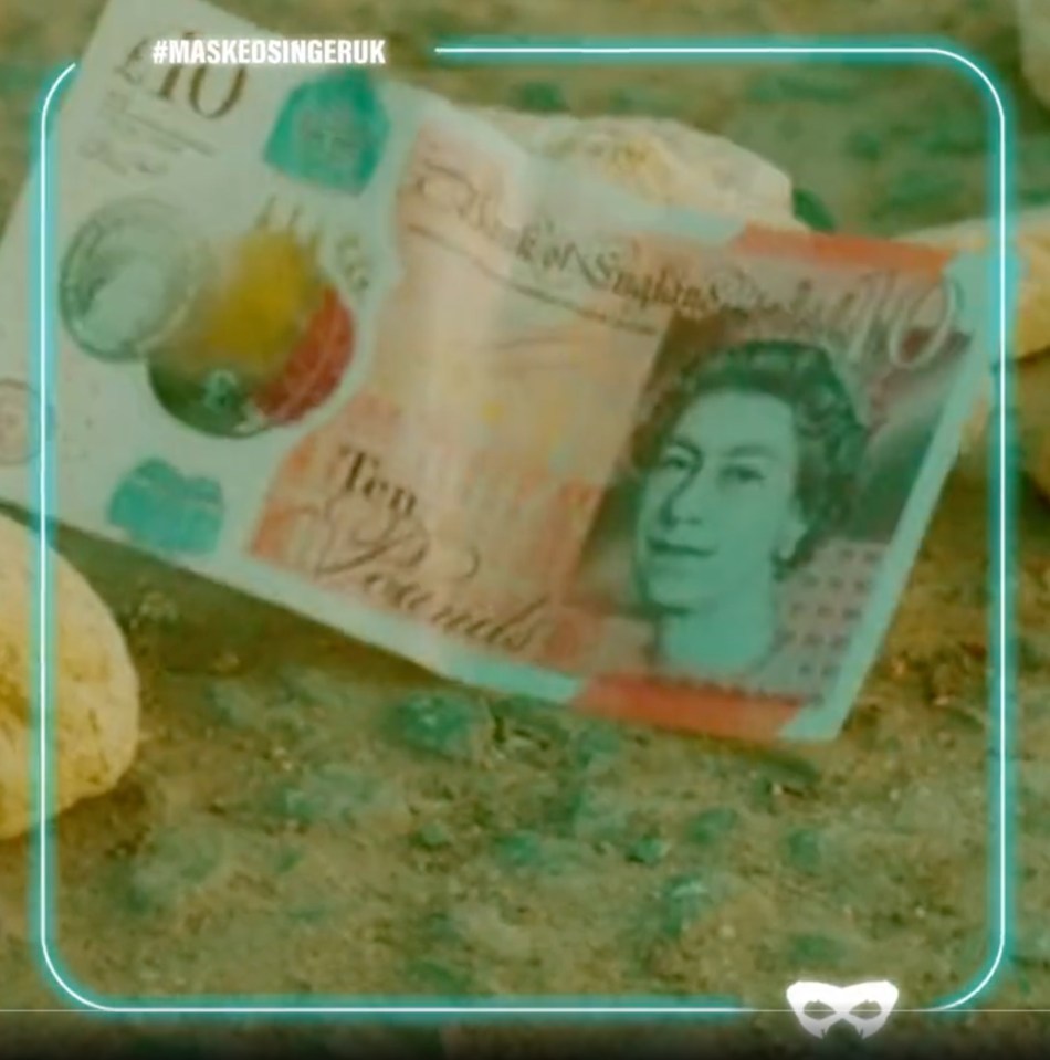 A clip of a £10 note was briefly shown in a post shared on Twitter