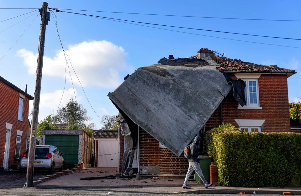 Brits face yet more weather misery after Storm Eunice tore roofs from buildings and uprooted trees on Friday