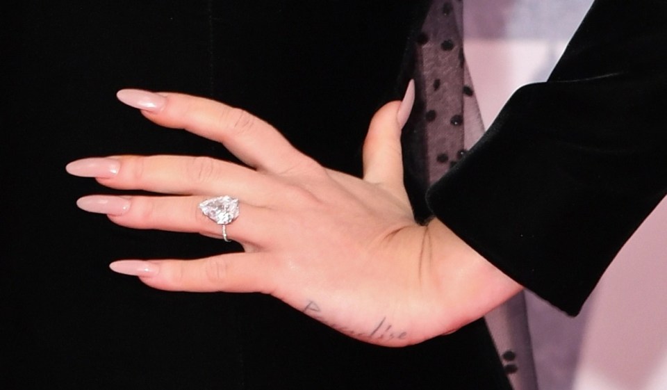 Adele first flashed her diamond ring, believed to be worth £740,000, at the Brit Awards a fortnight ago suggesting Rich popped the question