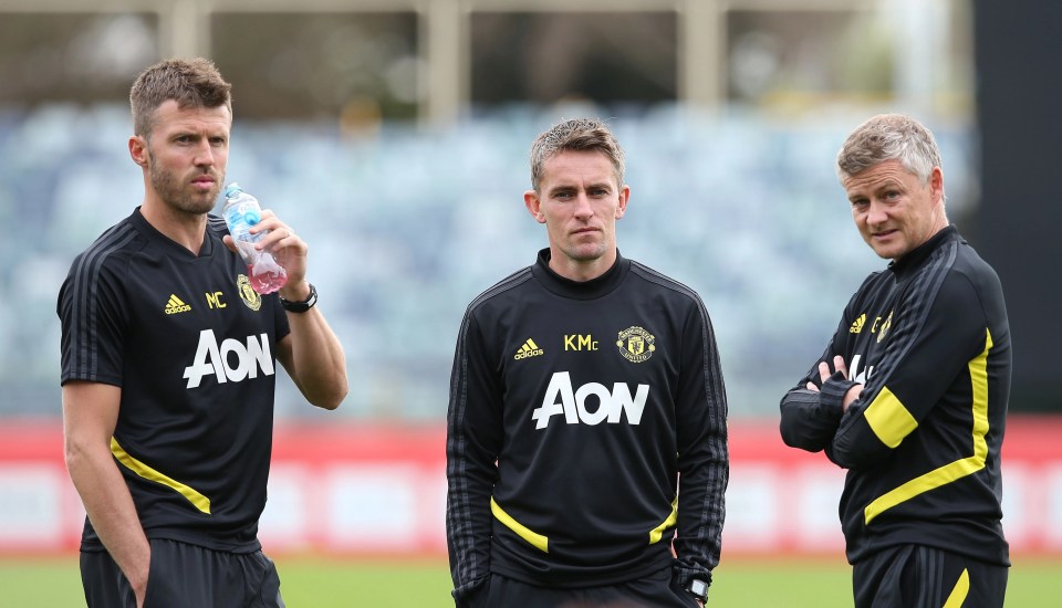 Carrick and McKenna were previously part of Solskjaer’s coaching team at Man Utd