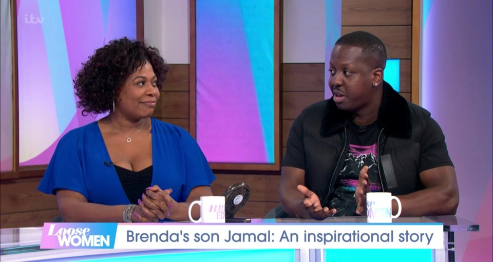 Jamal and mum Brenda on ITV's Loose Women