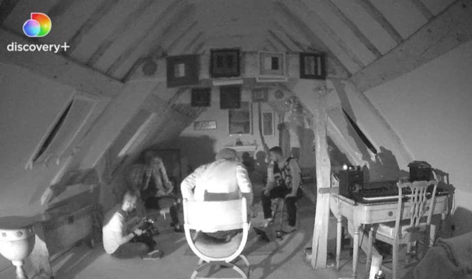 The paranormal experts carried out their investigation in Toyah’s attic