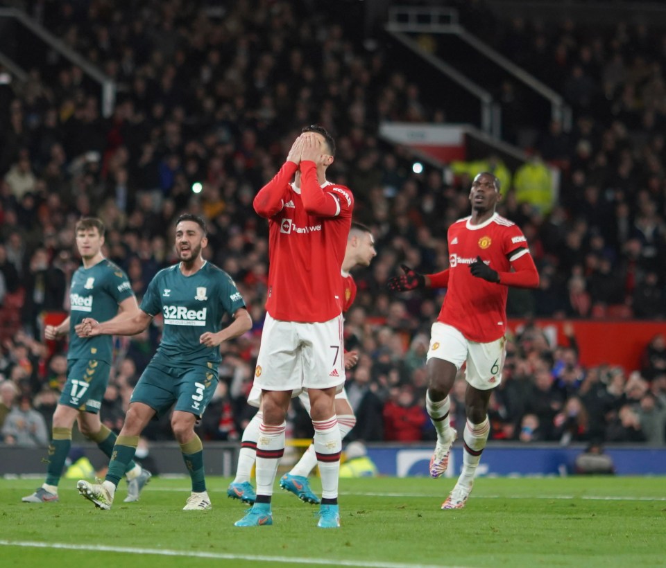 Manchester United were left disappointed... when food and drink was unavailable at half-time