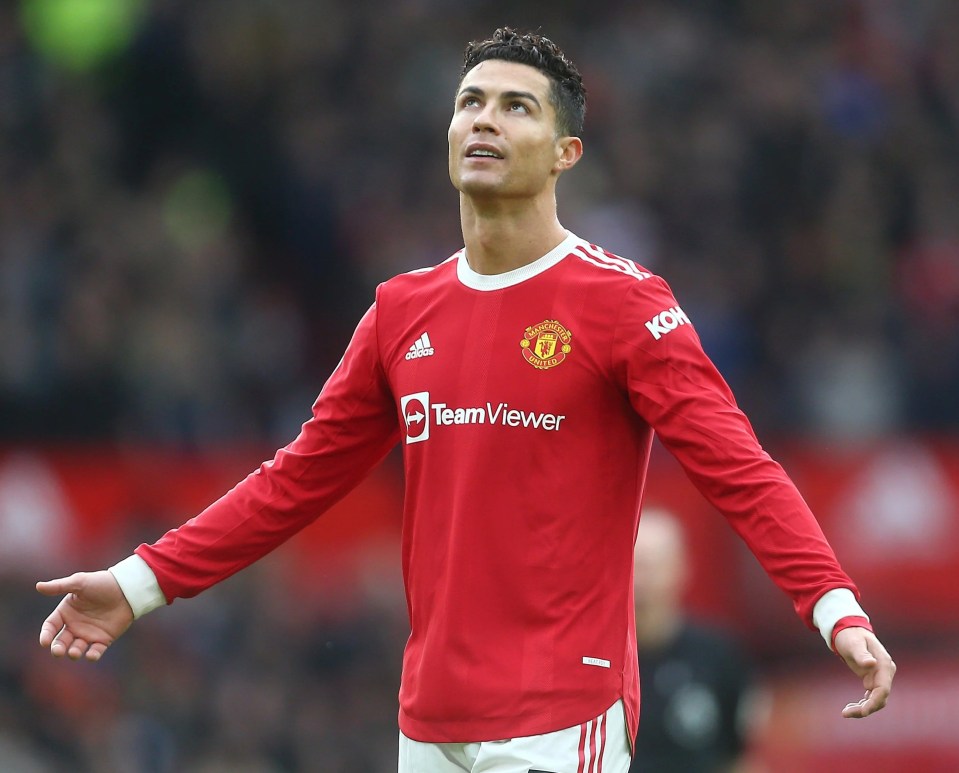 Ronaldo cut a frustrated figure as United lost more ground in their race for a top-four spot