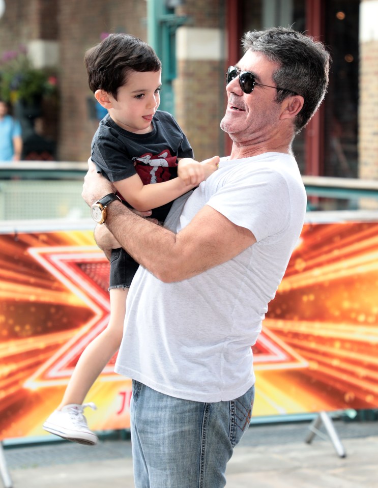 Simon Cowell said son Eric played a part in his proposal to Lauren Silverman