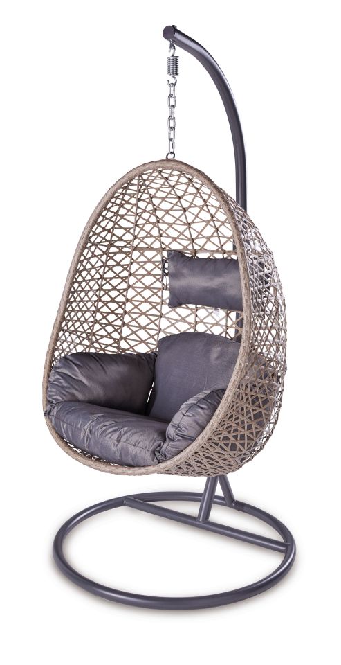 Aldi's popular swinging egg-style chair made a comeback this weekend