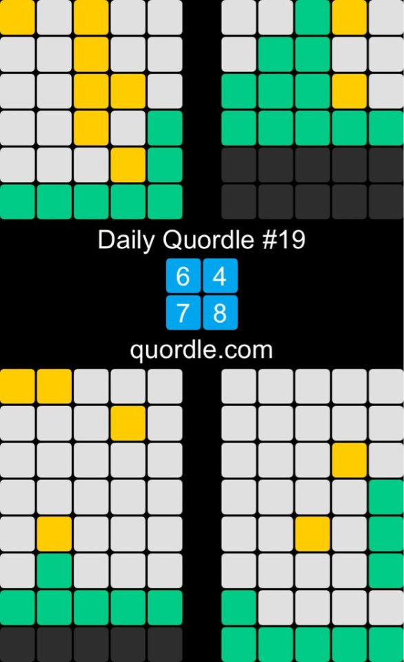 Quordle is a spin-off of Wordle, but with a challenging twist