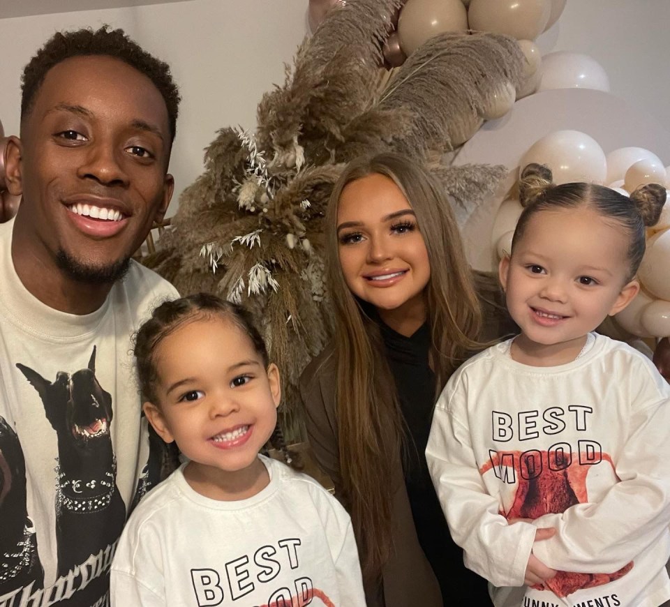 Jamal Lowe and his childhood darling Holly Kelly could not be happier with four-year-old Bonnie, two-year-old Dexter and a baby on the way shortly