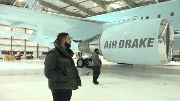 Drake bought his own private plane, Air Drake