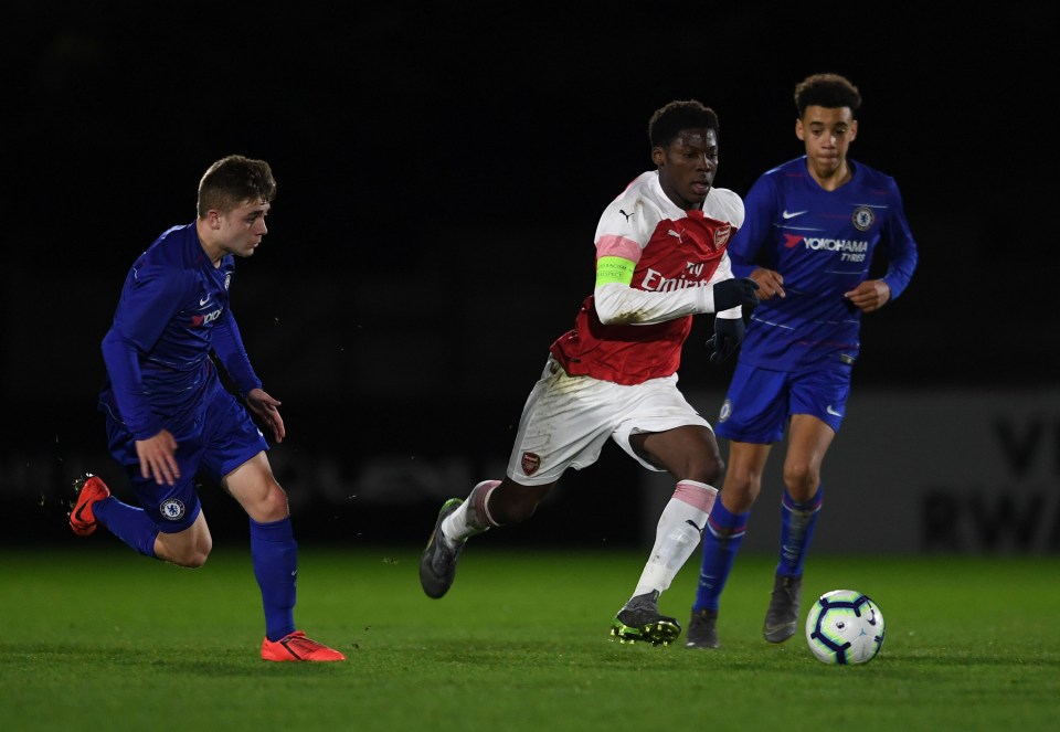 Musah played alongside Bukayo Saka and Emile Smith Rowe at Arsenal's academy