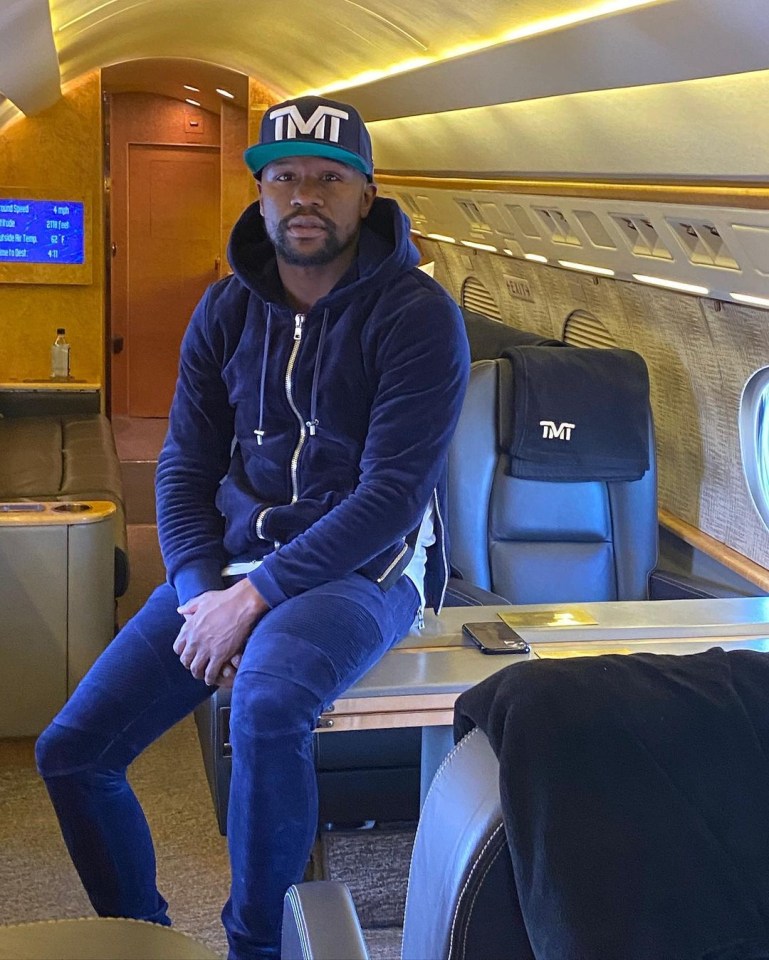 Floyd Mayweather's jet is said to be the second biggest celebrity air polluter