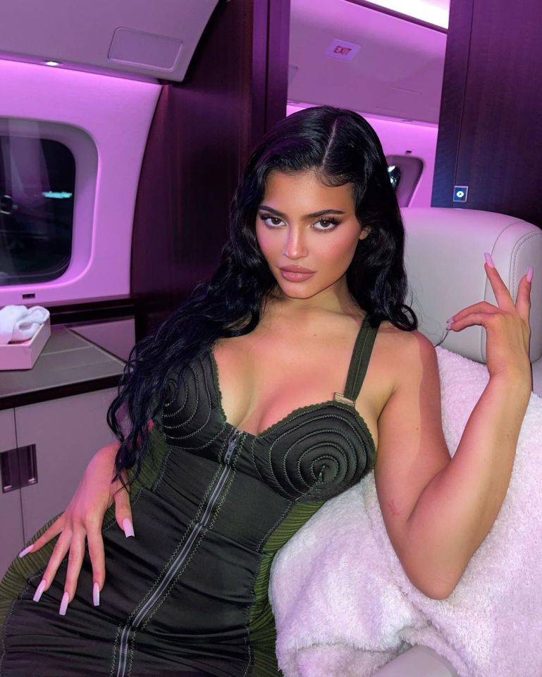 Kylie Jenner has her own private jet, decked in pink