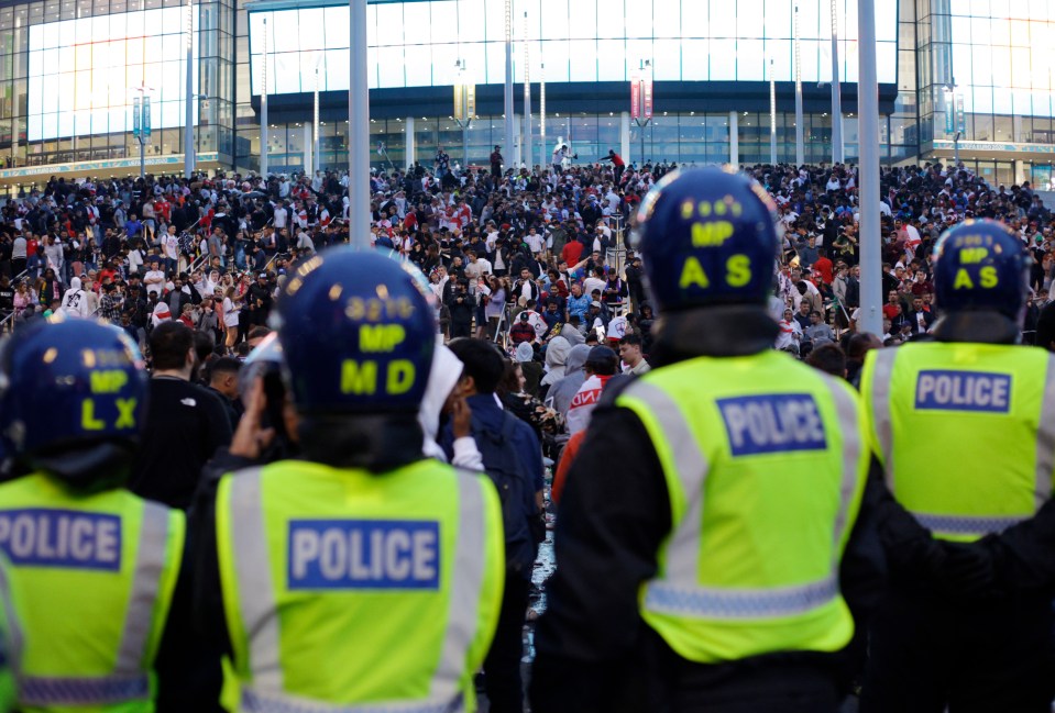 The Met Police were shamed across the world for not controlling the violence outside Wembley