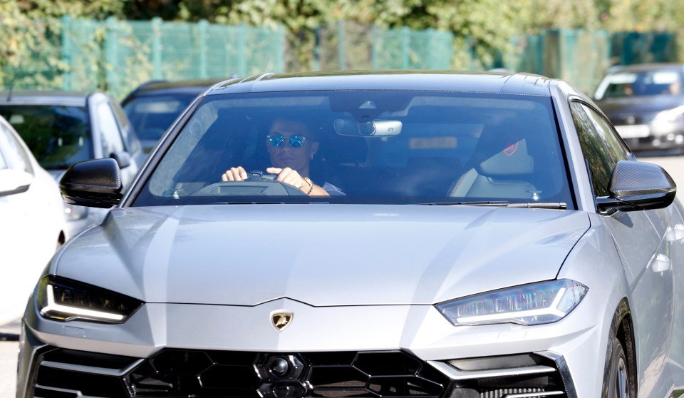 He drove a big Lamborghini Urus into United training soon after joining