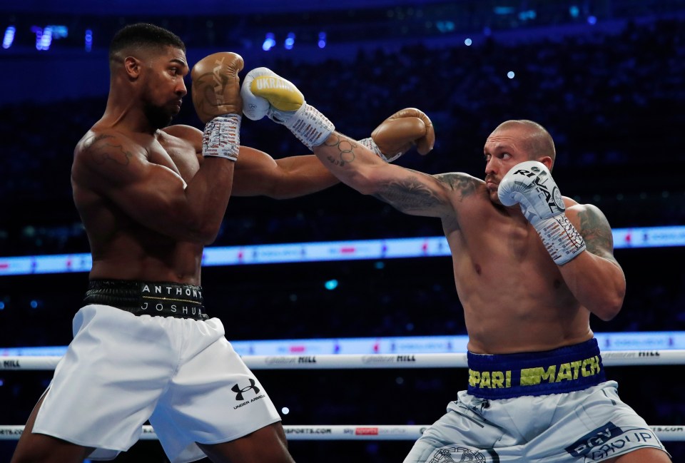 Anthony Joshua was beaten by Oleksandr Usyk in September