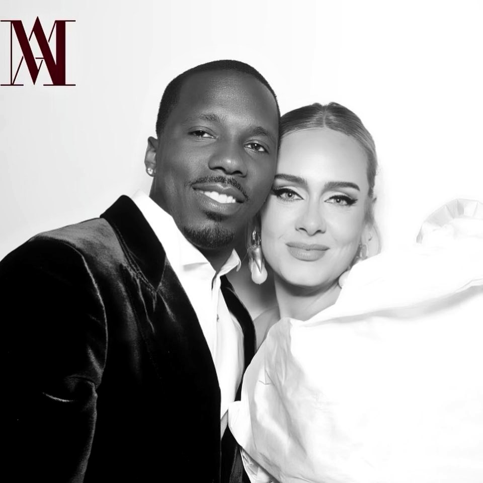 Adele with her partner Rich Paul