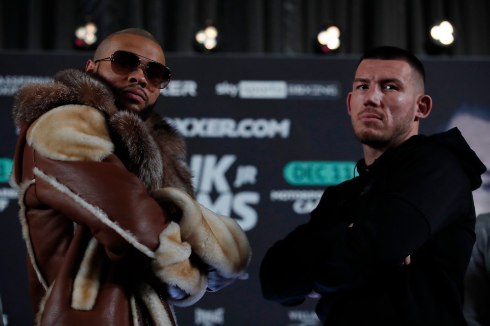 Eubank Jr and Williams are set to go head-to-head in a grudge bout