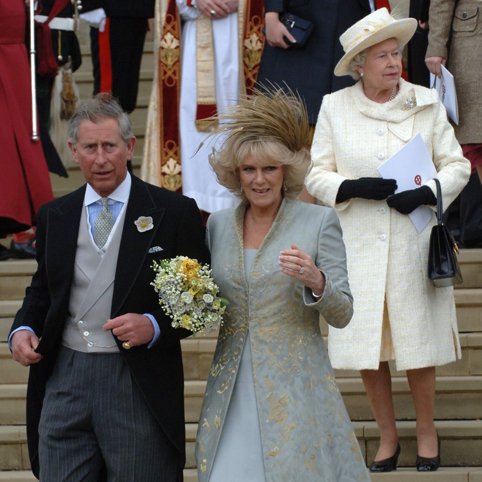 The couple tie the knot at St Georges Chapel in Windsor in 2005